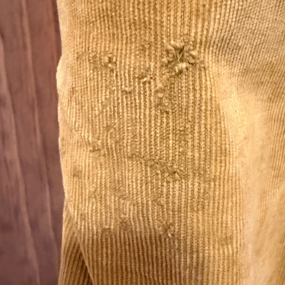 Free People Mustard Yellow Corduroy Overalls Jumpsuit - Picture 4 of 9